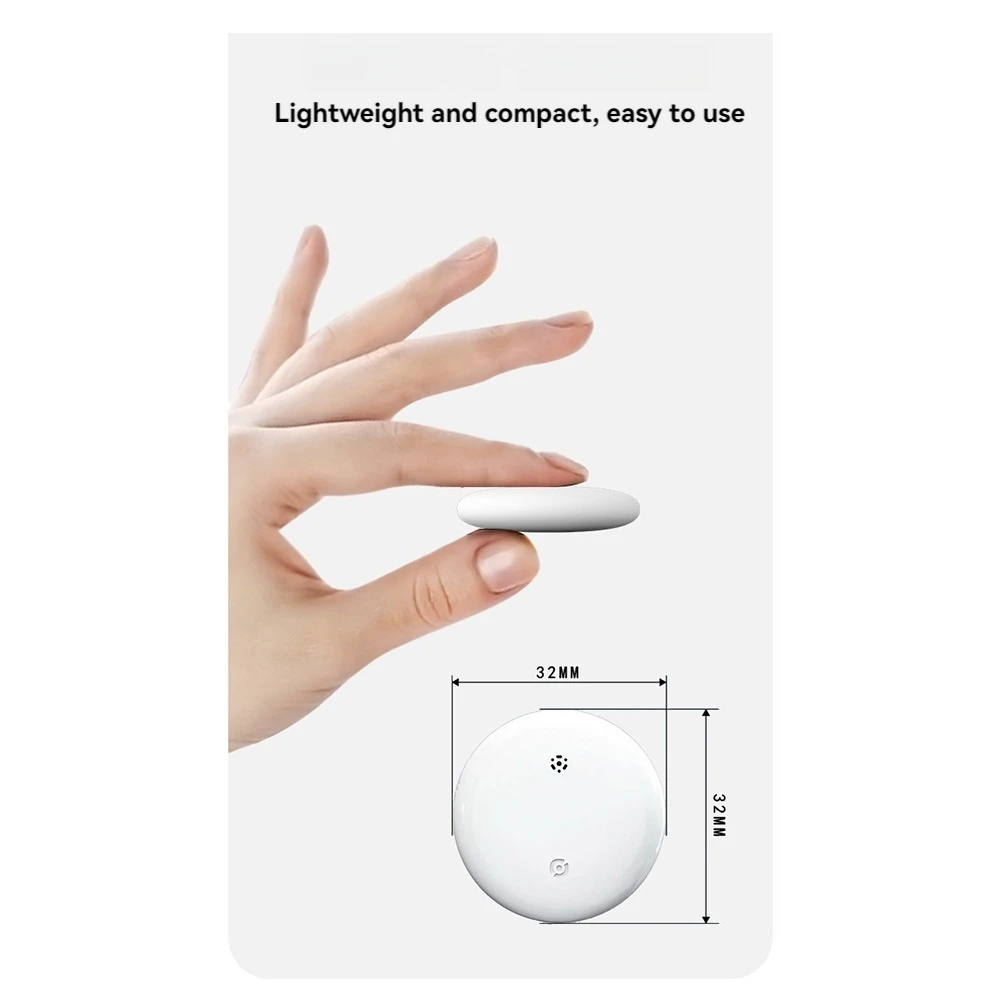 جهاز تعقب الهواء الذكي POP-lSmart لـ Apple Find My (IOS) محدد موقع العنصر لمحفظة الأمتعة والدراجة IP67 مقاوم للماء