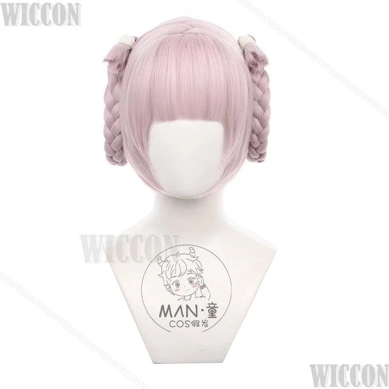 Nanakusa Nazuna Anime CALL OF THE NIGHT Cosplay Costume Prop Purple Wig White Dress Nurse Uniform Tooth Black Nail Customizedc;6