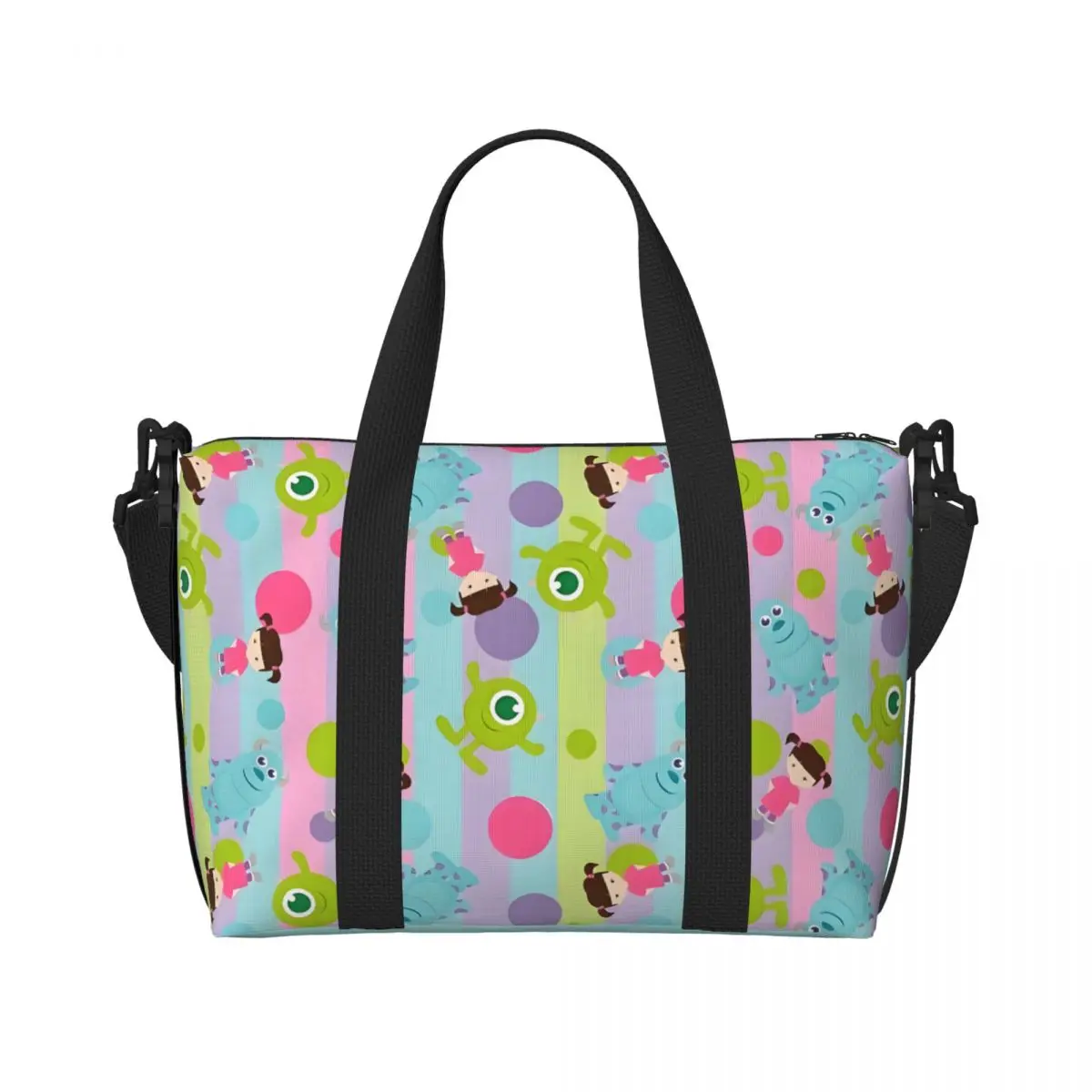 

Сумка-тоут для покупок университета монстров на заказ, женская большая вместительная сумка для путешествий в стиле аниме, пляжные сумки для спортзала