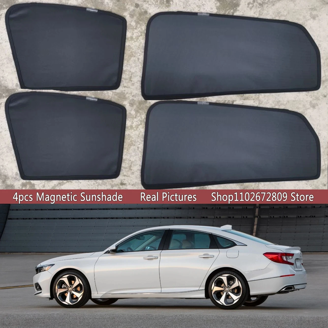 Magnetic Car Sunshades Shield Windshield Frame Curtain Sun Shades For Honda Accord X 10TH GEN Hybrid 2017 - 2023 Accessories