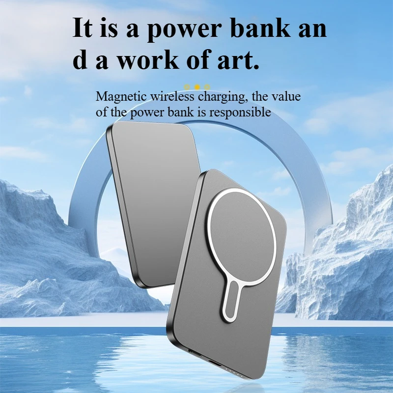

Представляем стильный, минималистичный магнитный повербанк из алюминиевого сплава. Его лаконичный и изысканный дизайн добавляет нотку сдержанности.