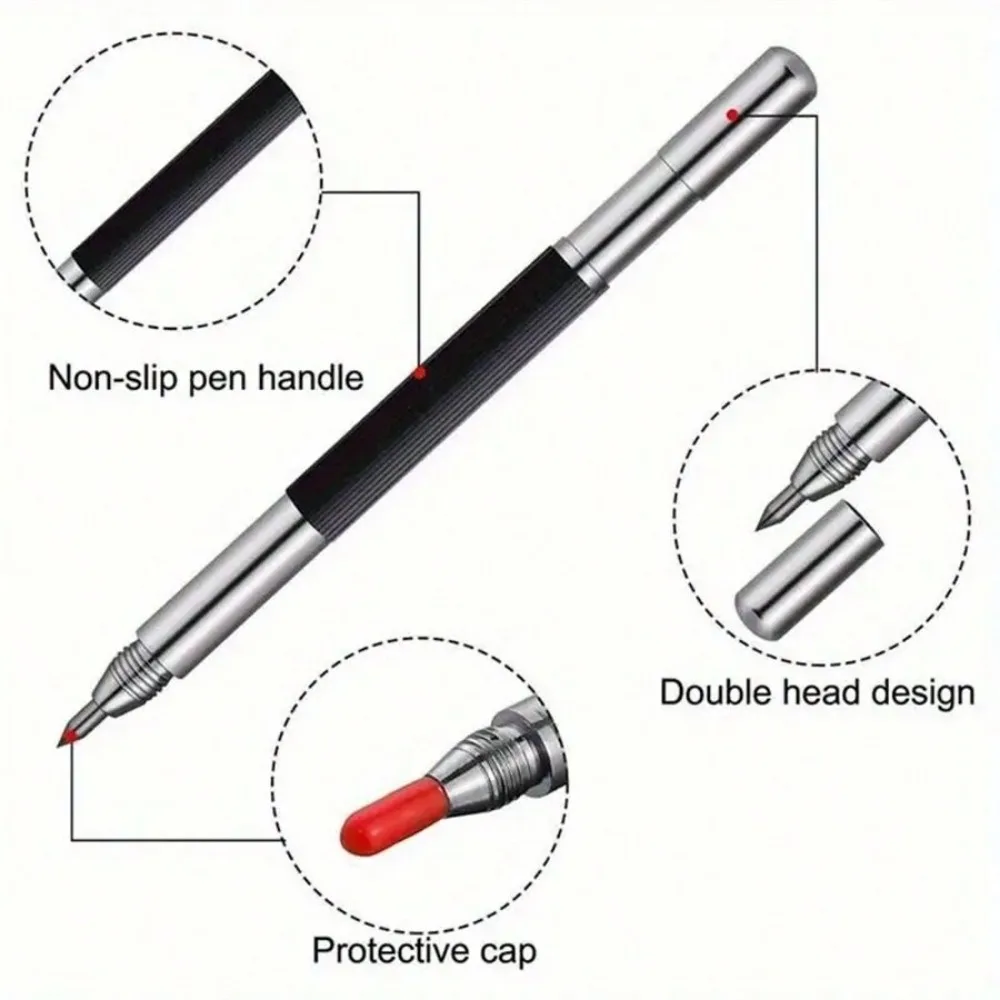 Tungsten Carbide Scribers,Engraving Pen With Double Head Design,Pocket Tungsten Carbide Tip Scriber Tool