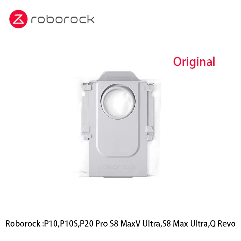 Original Roborock S8 MaxV Ultra / P10 A7400RR / Q Revo / Qrevo Pro / Qrevo MaxV / Qrevo Plus Robot Vacuum Dust Bags Accessories