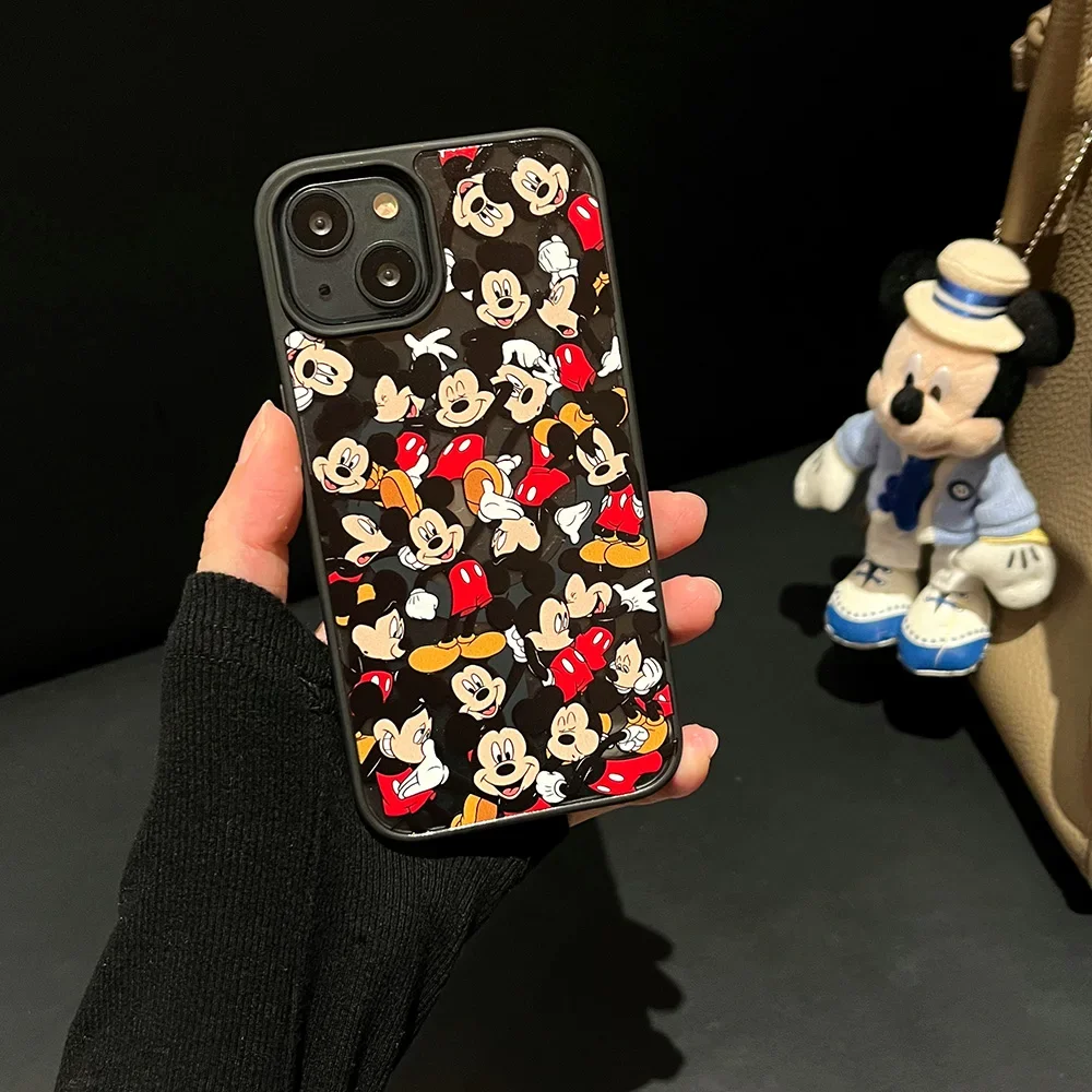 Cute Disneies Mickey for Magsafe Magnetic Phone Case for IPhone 16 15 14 13 12 11 Pro Max Plus Anti-fall Clear Back Cover