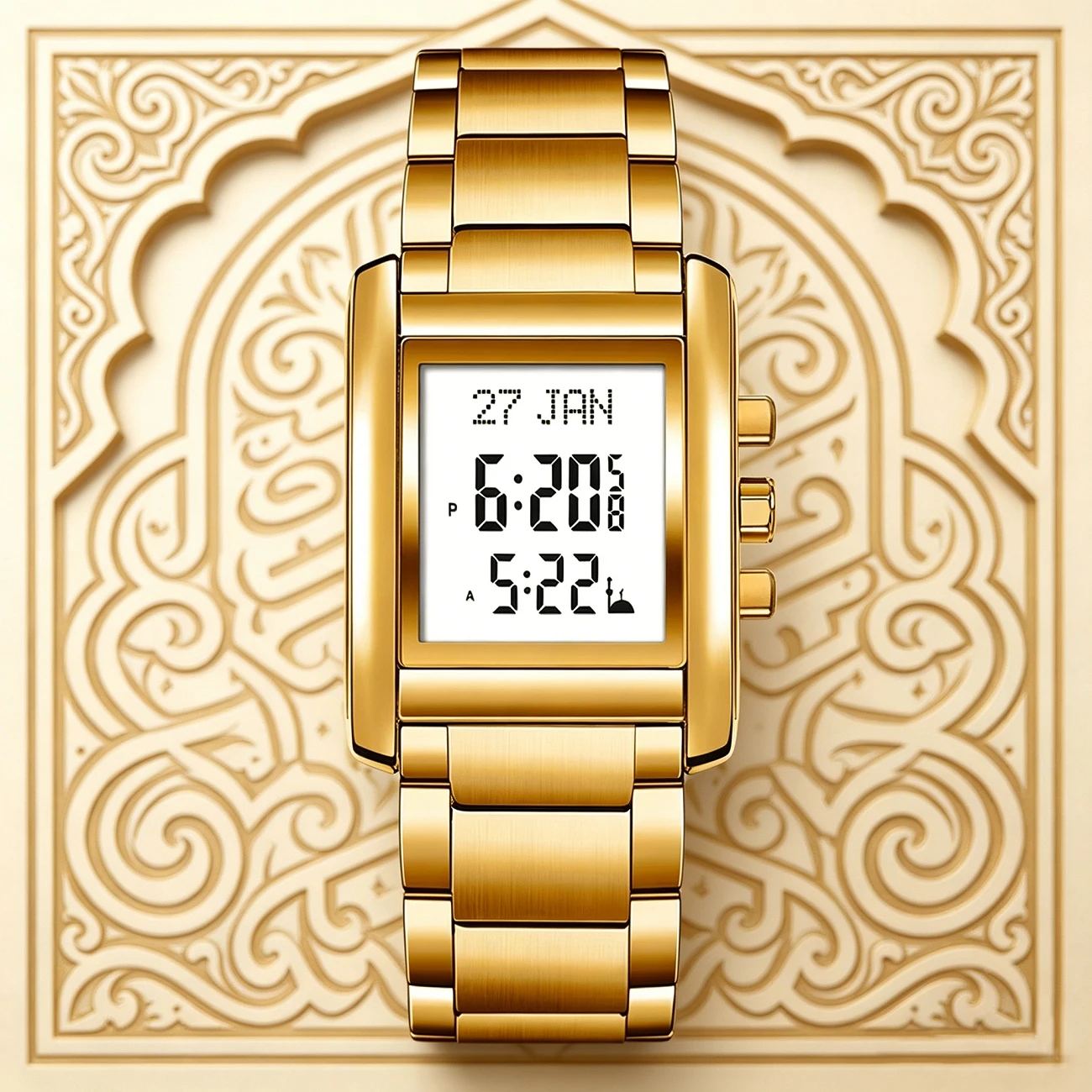 Muslim Qibla Direction Instruct Watch For Men and Women Prayer Multifunctional Worship Watches Luxury Male Wristwatch Reloj
