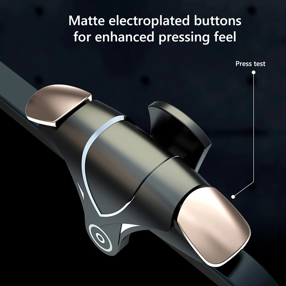 for PUBG 4 Finger Mobile Gaming Trigger Latency-Free Pulse Key Button Aim Shooting Trigger Button for Iphone Android Smart Phone