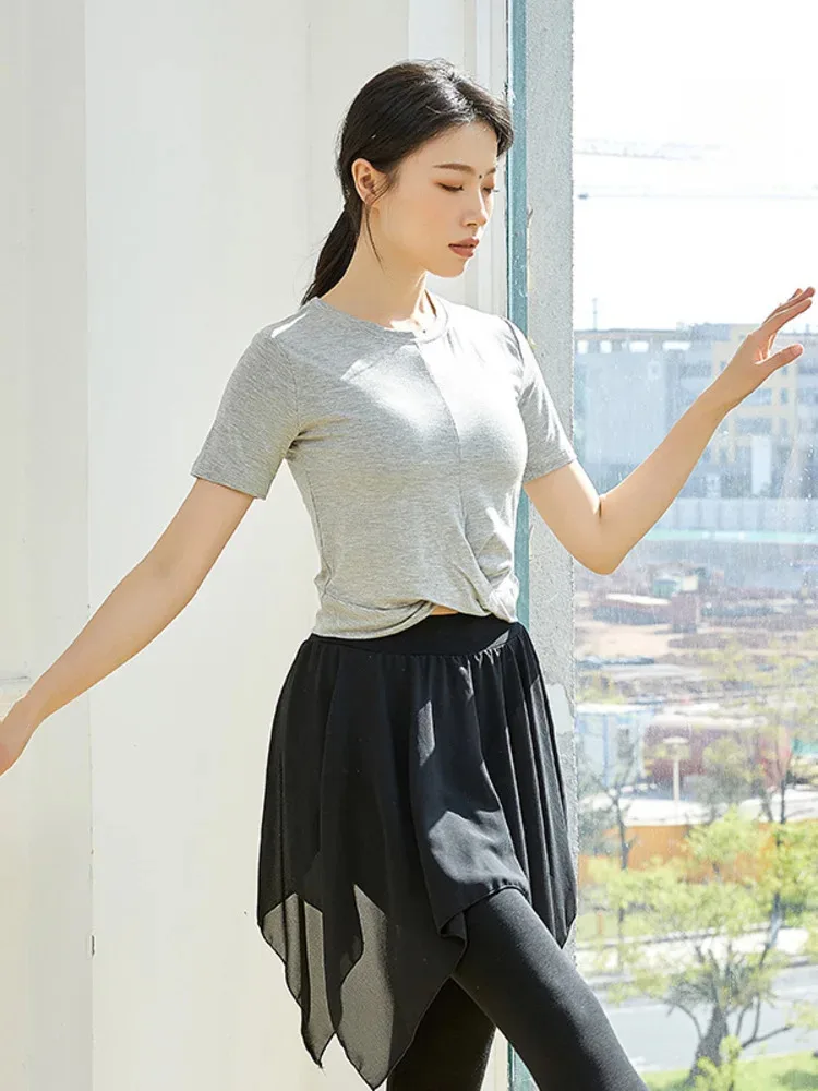 top-feminino-de-bale-slim-fit-de-manga-comprida-de-cor-solida-roupa-de-danca-com-gola-redonda-para-rehearsales-ou-shows-de-palco