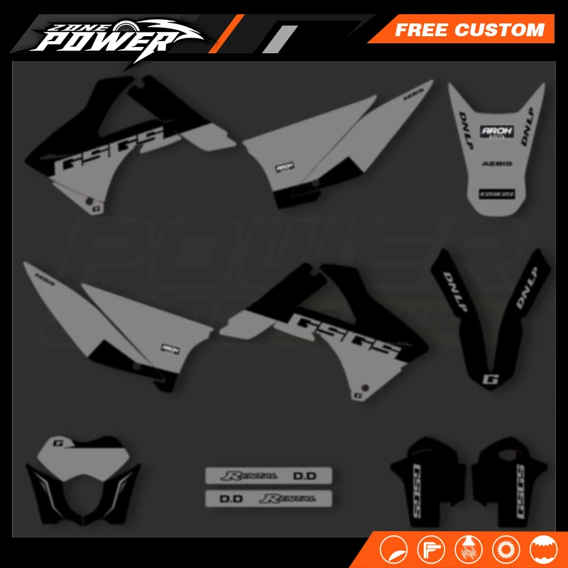

Powerzone Custom Motorcycle Graphics Backgrounds Decals Stickers Kit For GASGAS Gas Gas EC MC 125 200 250 300 450 2010 2011
