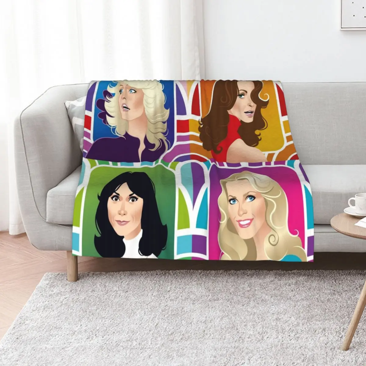 

Four Angels Throw Blanket bed plaid Bed covers Travel Luxury Brand Blankets