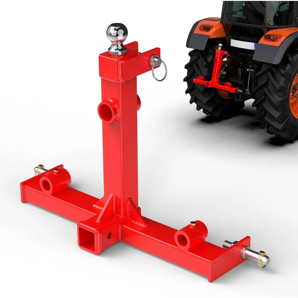 

Point Hitch Attachment, Quick Trailer Hitch 2 Receiver Category 1 Attachment, 3000lbs Capacity with Trailer 2-5/16 Ball Go