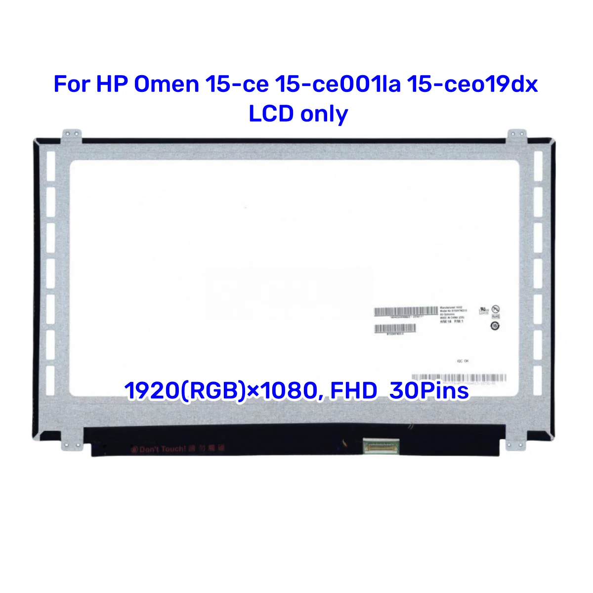 

15.6 inch 752920-019 B156HTN03.6 lcd screen display replacement For HP Omen 15-ce 15-ce001la 15-ceo19dx laptop 15.6 inch