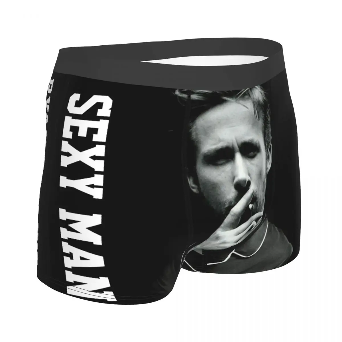 Ryan Gosling Men\'s Boxer Briefs, Highly Breathable Underpants,Top Quality 3D Print Shorts Birthday Gifts