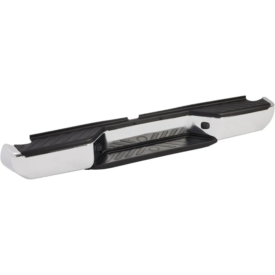 مجموعة المصد الخلفي من الفولاذ لـ 2005-2021 Nissan Frontier بدون ثقوب مستشعر مساعدة الحديقة استبدال المصد الخلفي من الكروم f