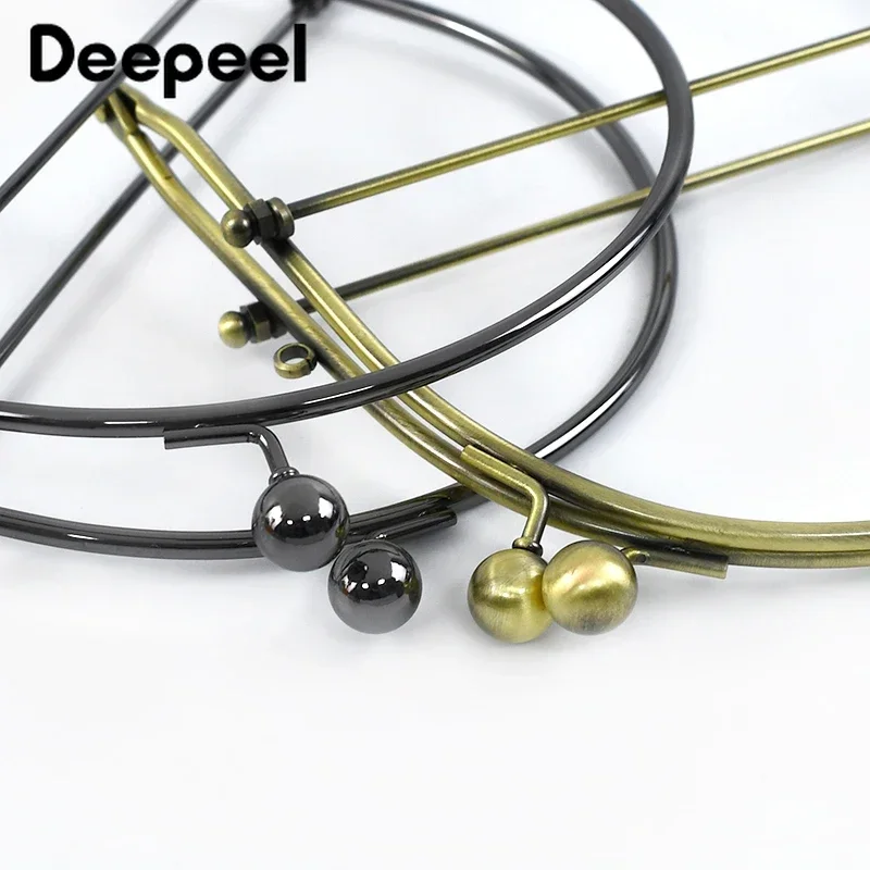 Deepeel 15cm U-shaped Metal Purse Kiss Clasp Bag Lock Frame Wallet Handle Handmade Bags Brackets DIY Sewing Hardware Accessory