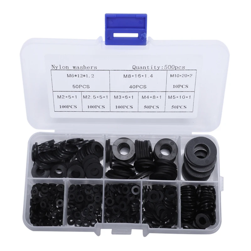 Attachment Gasket Assortment Automobiles Black Connector Faucet Grommet Kit M2-M10 Pressure Washer Replacement