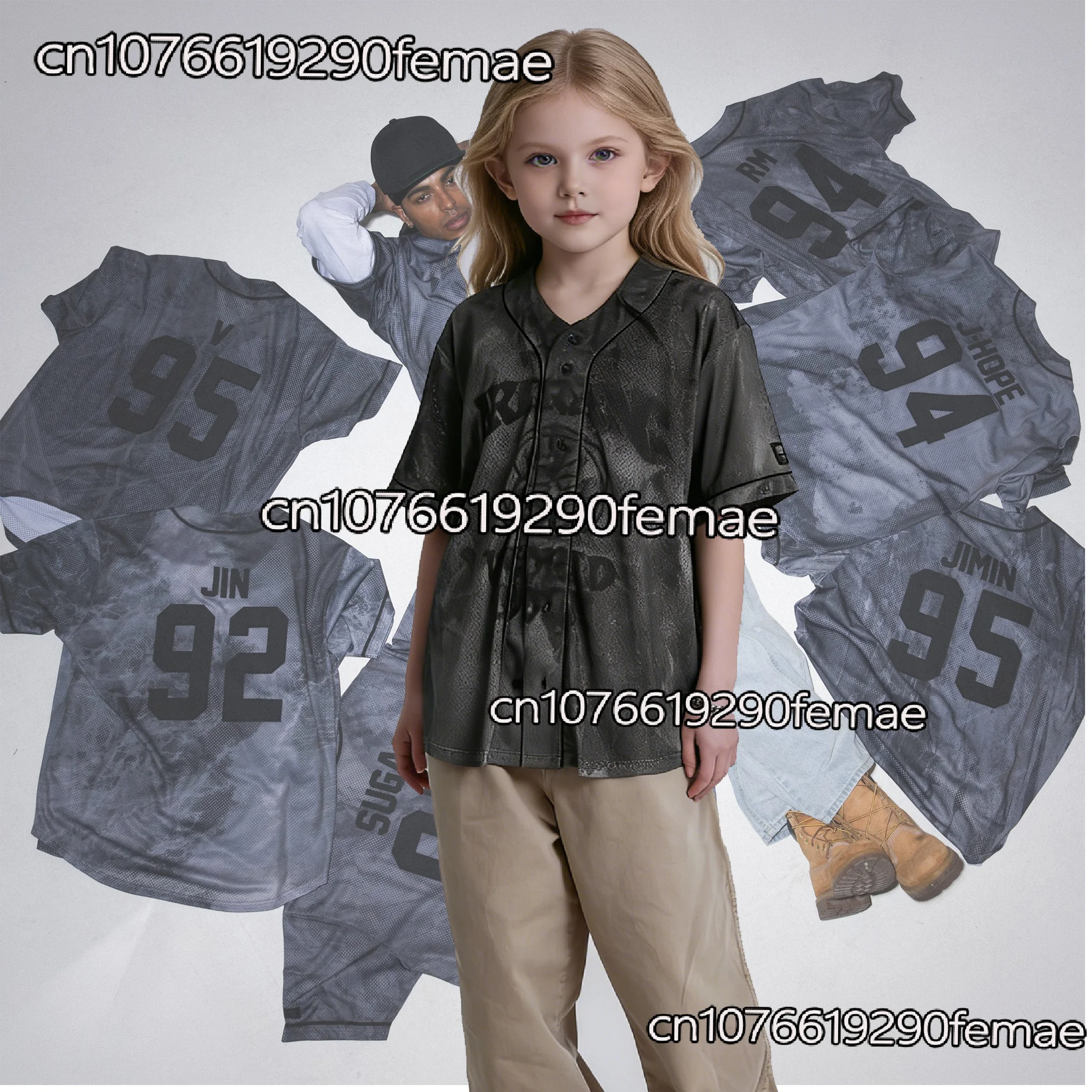 2026 New Kids Women's KPOP Boys Group Tour Support Baseball Jersey Concert Fan Merch Outfits Daily Sportswear Cosplay Top