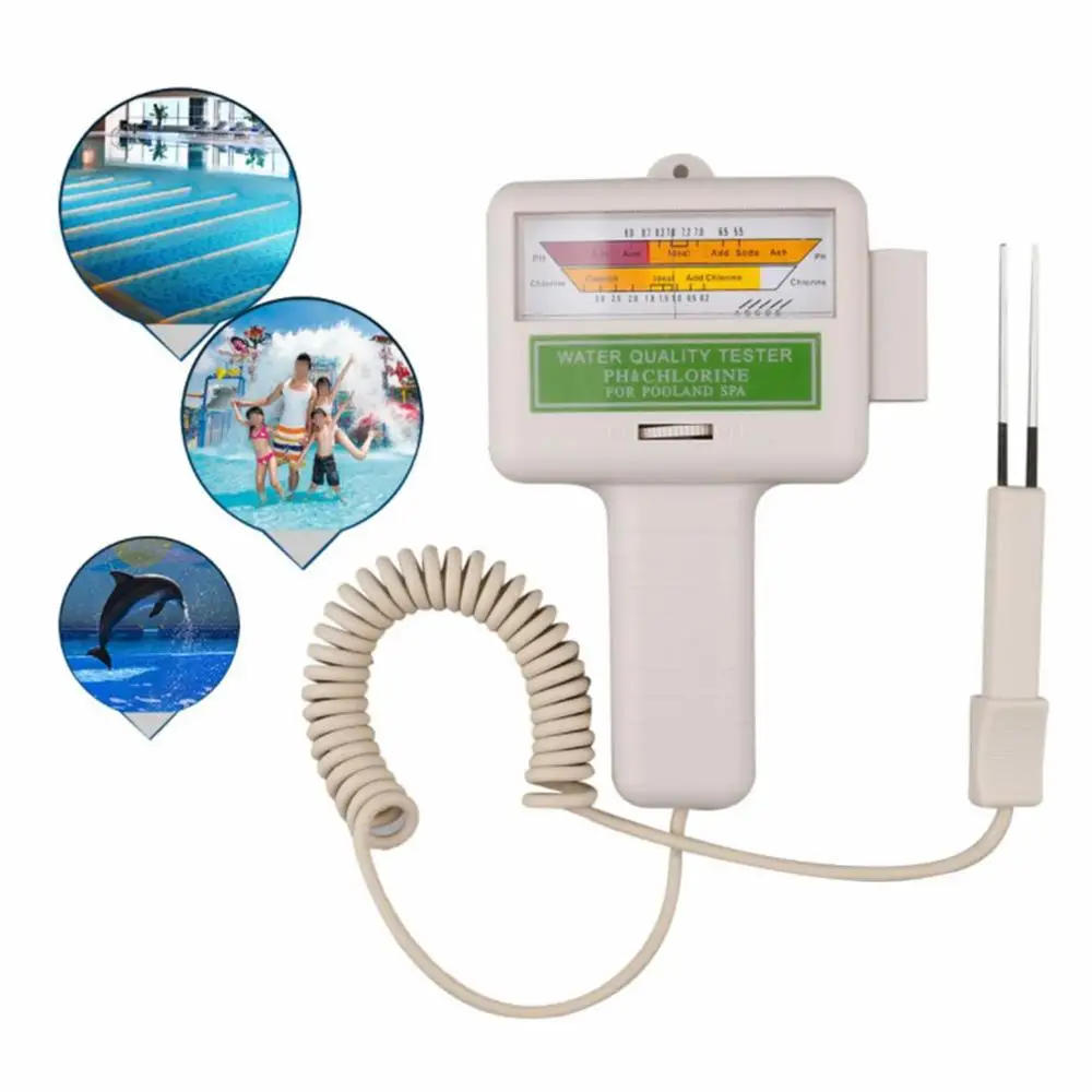 Portable  Pc101 Instrument Water Quality Tester Home Swimming Pool  Chlorine Ph Water Quality Tester Ph Meter Tester