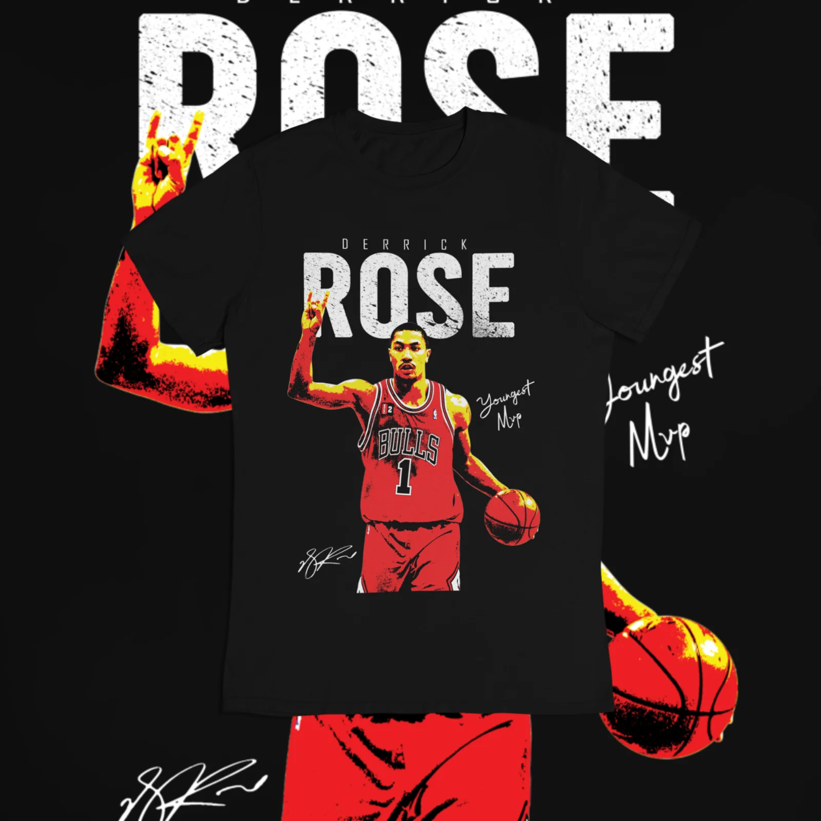 derrick rose pro player Graphic Tshirt Gift Tee Men Women shirt All Sizes