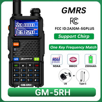 Baofeng GM-5RH Walkie Talkie GMRS UV-5G Plus Radios FCC Support Chirp Type-C Charging 999 Channels Wireless Frequency Copy  NOAA