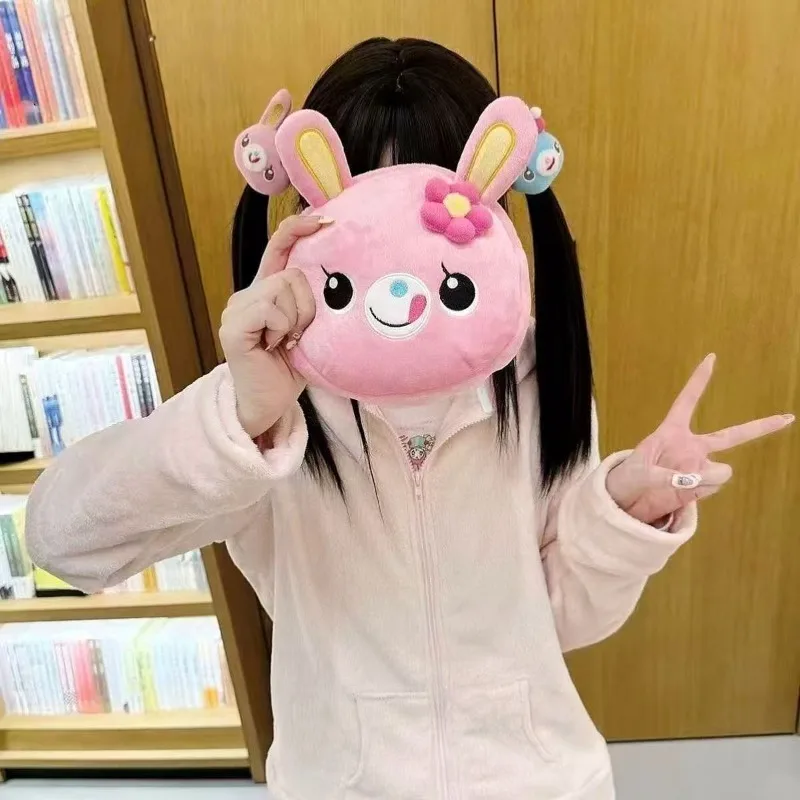 Rilakkuma Japanese beauty girl cute crossbody bag makeup bag collar wallet cute daughter clothing accessories pink - view 2