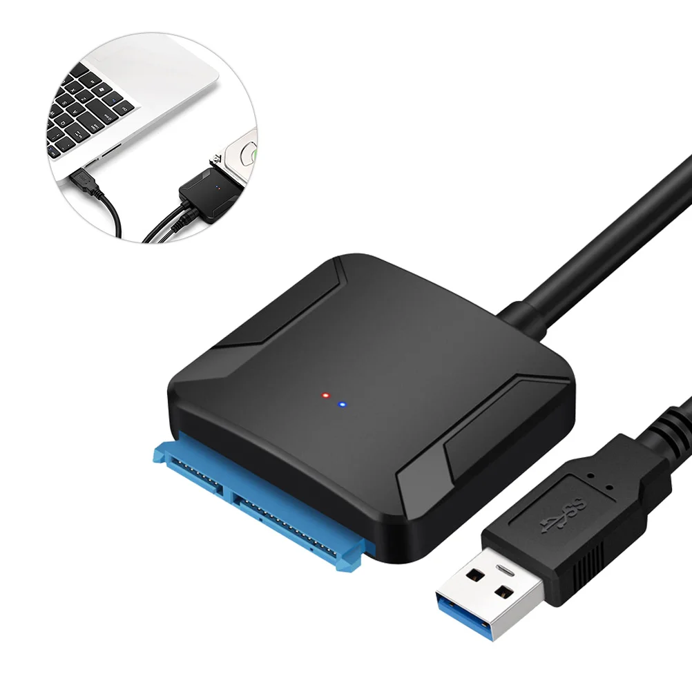 

to USB Converter Cable External Hard Disk Universal Adapter Data Transfer Converter for 2.5 Inch Hard Drive (Black)