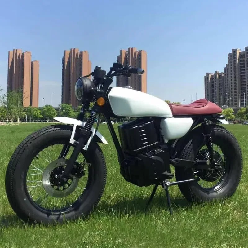 

2025 Newest Wholesale 5000W 72V Full Size Off-Road Electric Motorcycle Retro Cruise With High Power Brushless Motor Cheap Option