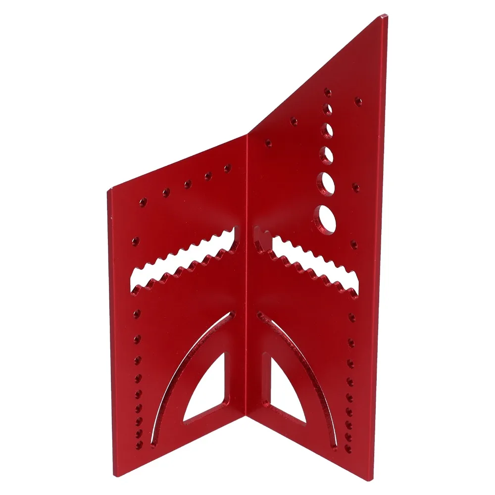 Aluminum Alloy 3D Multi-Angle Measuring Ruler 45 and 90 Degree 6.6 Inch Size Mitre Angle Measuring Tool