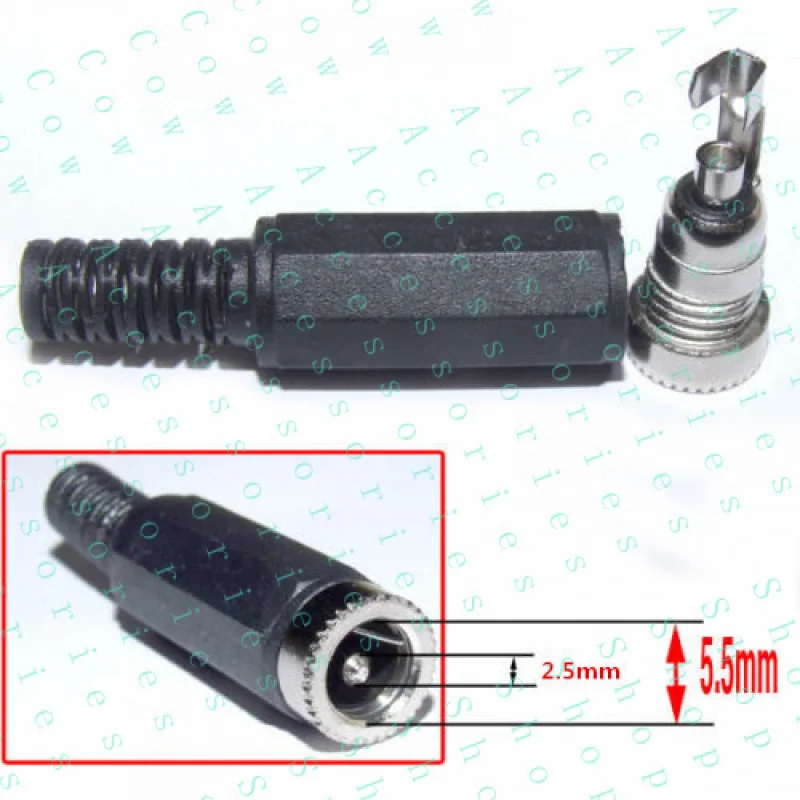 PP+ 10PCS 5.5mm 2.5mm Female DC Socket JACK Power Plug DIY