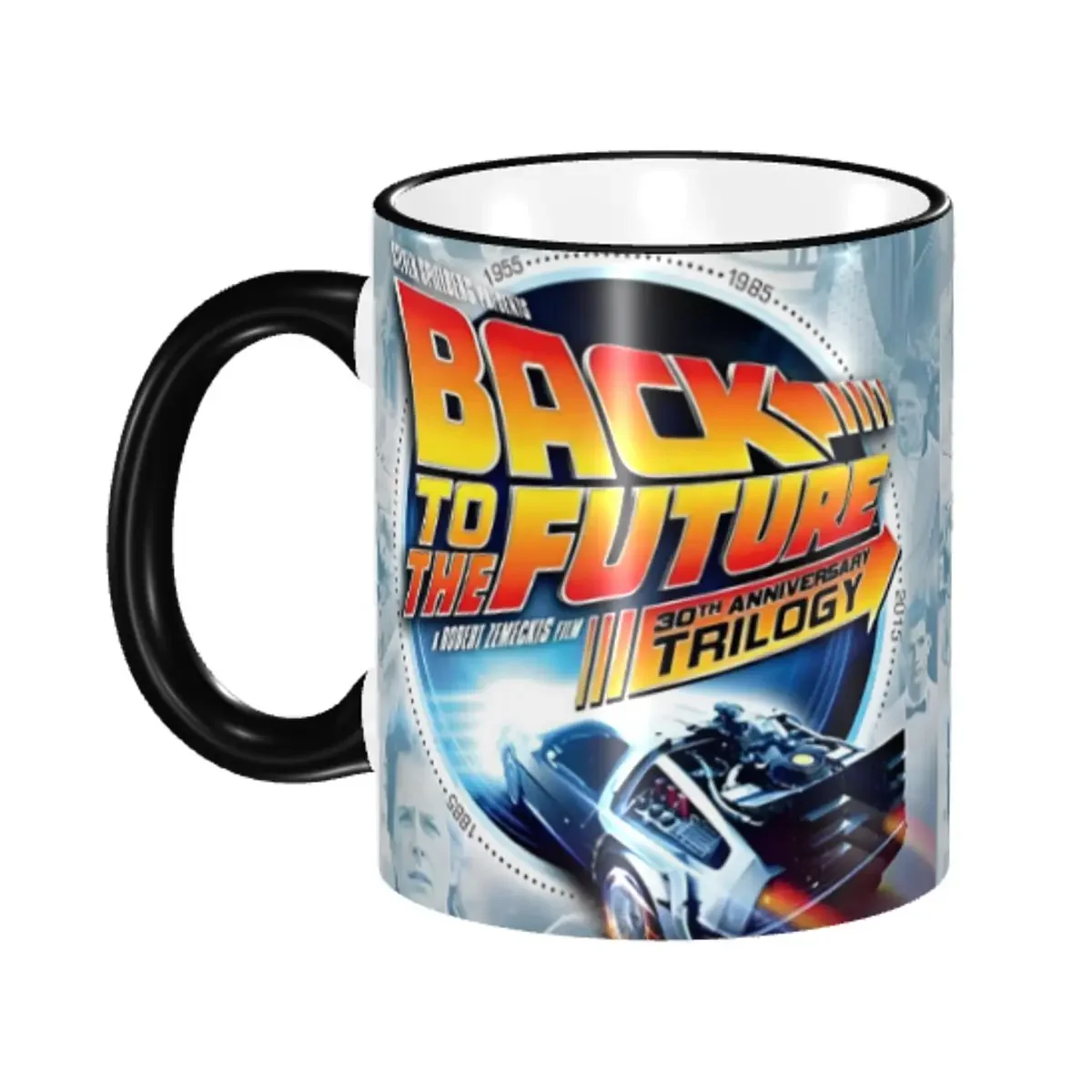 Personalized DIY Back To The Future Ceramic Mug Science Fiction Film Coffee Cup Creative Present