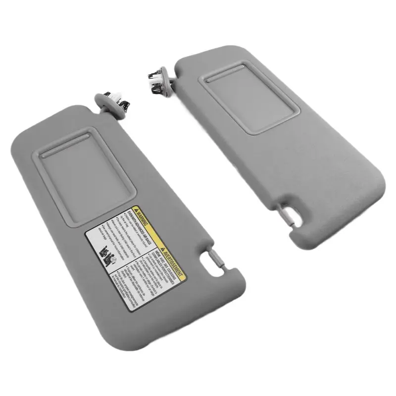 A10E-1 Pair Gray Sun Visor Left & Right 74320-42501-B2 74310-42452-B2 For Toyota RAV4 2006-2013 Car Accessories