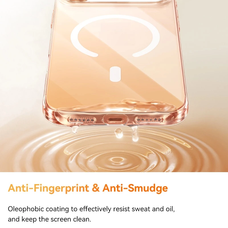 Baseus Magnetic Clear Case for iPhone, MagSafe Compatible 3