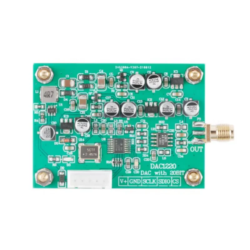DAC1220 Digital analog conversion data acquisition module 20 bit DAC 16 bit adjustable positive and negative 10V voltage refere