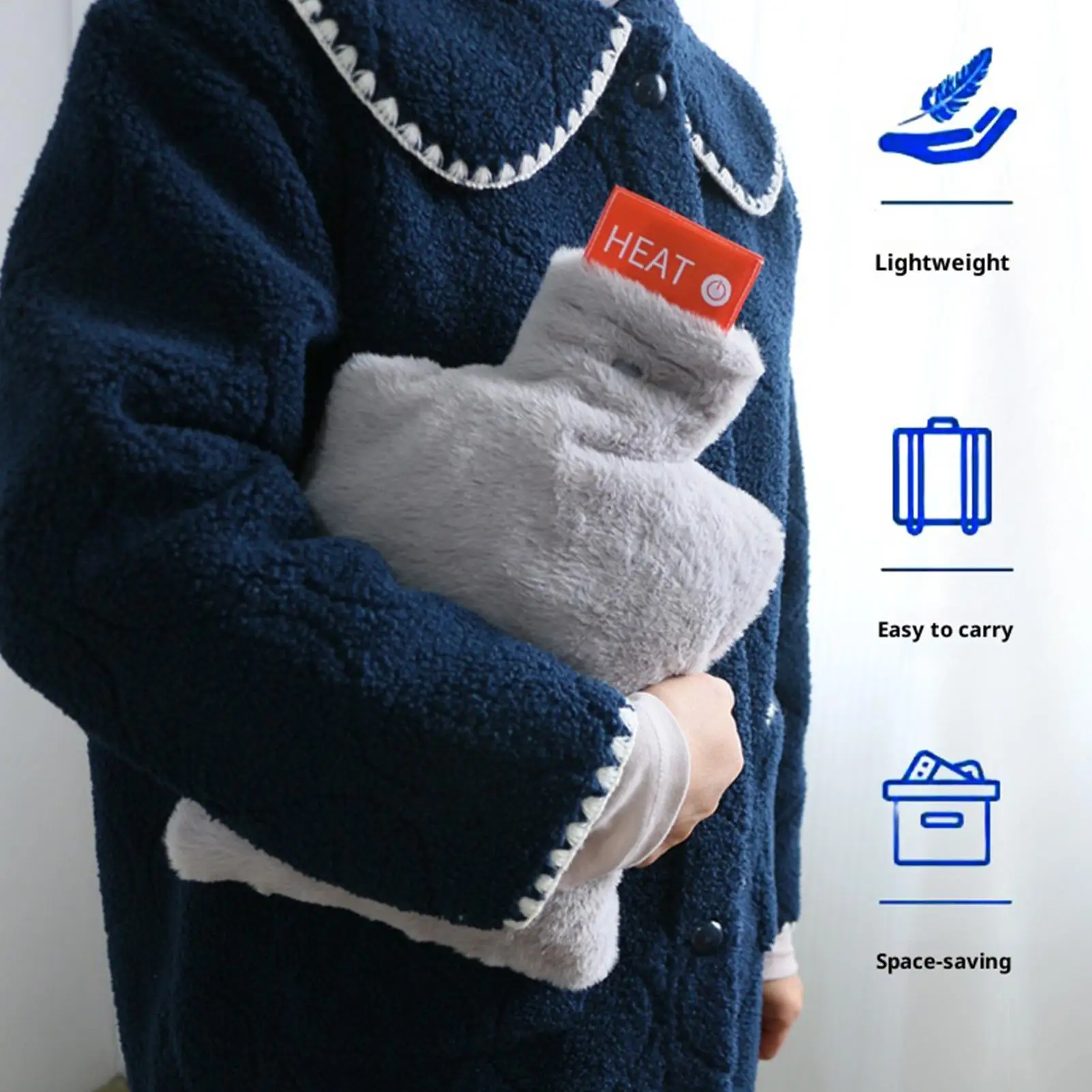 حزمة الماء الساخن الساخن الكهربائية كيس الماء الساخن الطقس البارد لوازم الاحترار للمرضى المسنين الطلاب الرياضيين مكتب سرير السيارة #1