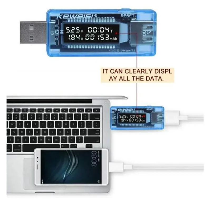 Voltage Meters Current Voltage Capacity Battery Tester USB Volt Current Voltage Doctor Charger Capacity Tester Meter Power Bank