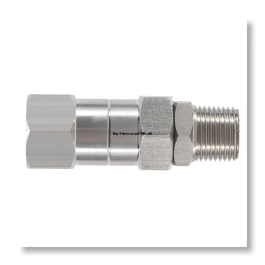 ●High Pressure Washer Swivel Joint 3/8 Inch Pressure Washer Hose Fittings 360 Degree Rotation Connector Car Washing