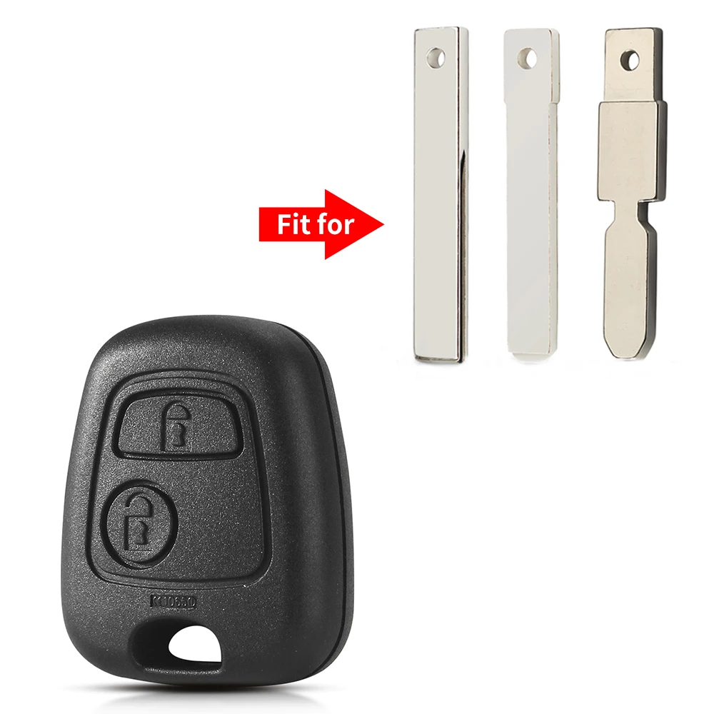 KEYYOU 2-przyciskowy pilot zdalnego sterowania do Peugeot 307 107 207 407 do Citroena