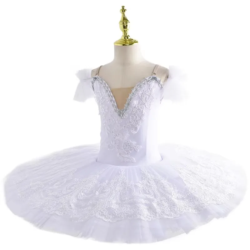 Tutù di balletto professionale per bambini Tutu di balletto del Lago dei cigni bianco viola Costume per bambini Vestito da balletto Costumi per spettacoli di danza delle donne