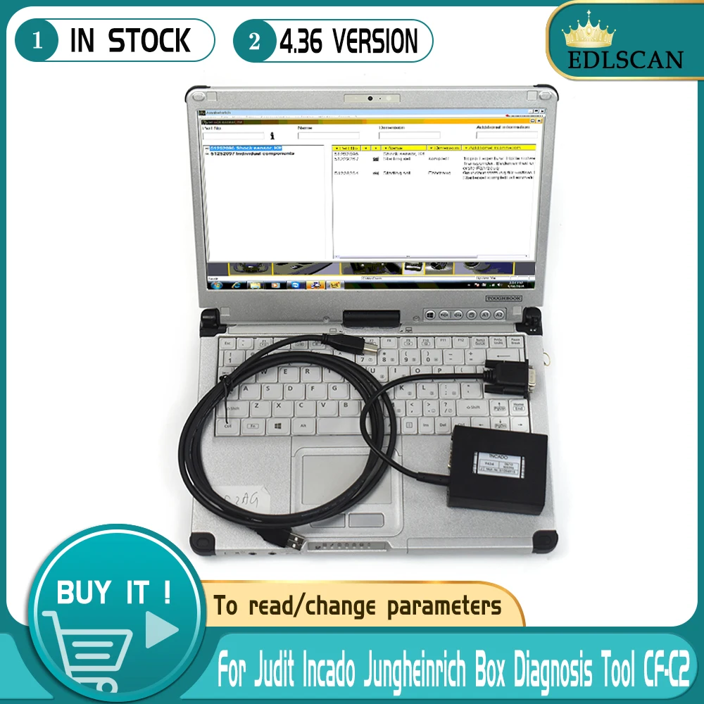 

Forklift Diagnostic Tools CF C2 Laptop for JUDIT-4 Jungheinrich 4.36 Diagnostic Scanner Kit Judit Incado Box Judit