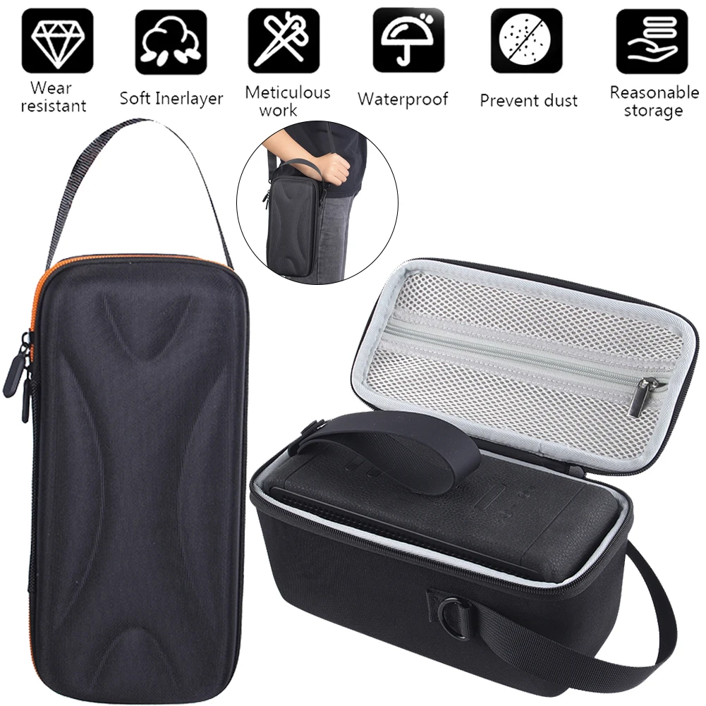 Travel Hard EVA Case Storage Bag Carrying Box for Marshall Middleton Adjustable Shoulder Straps Audio Box Speaker Storage Bag