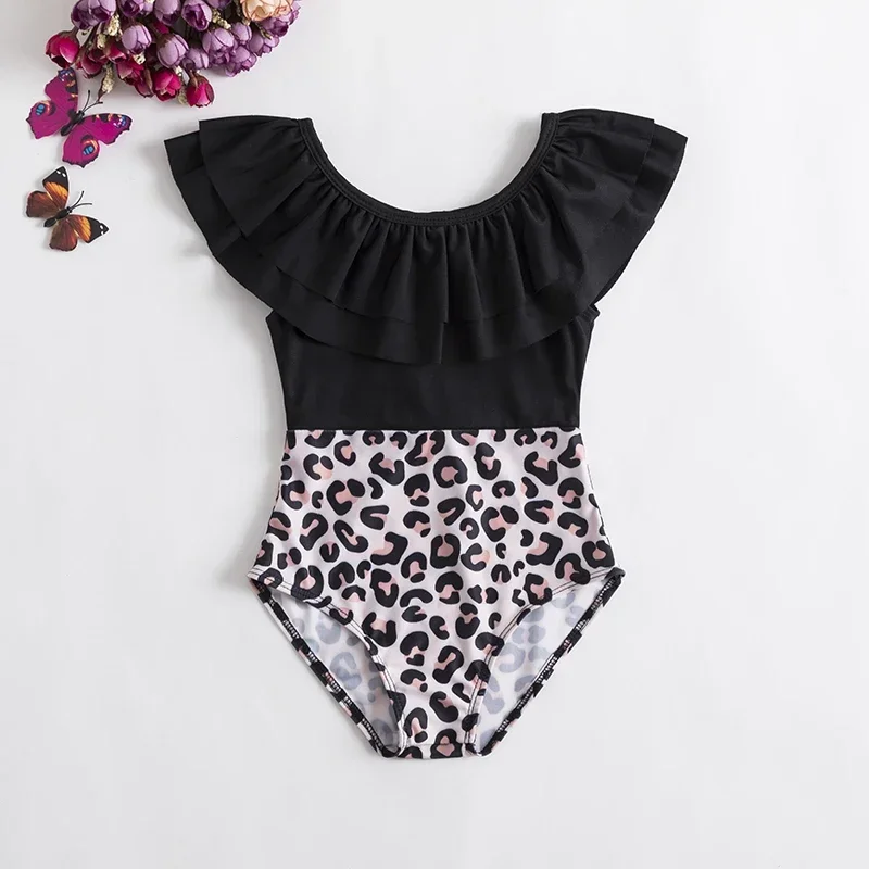 Baby Girls Swimwear Toddler Kids Swimsuit Bikini Flower Girls Summer Beachwear Backless Children Bathing Suit One-Piece Suit