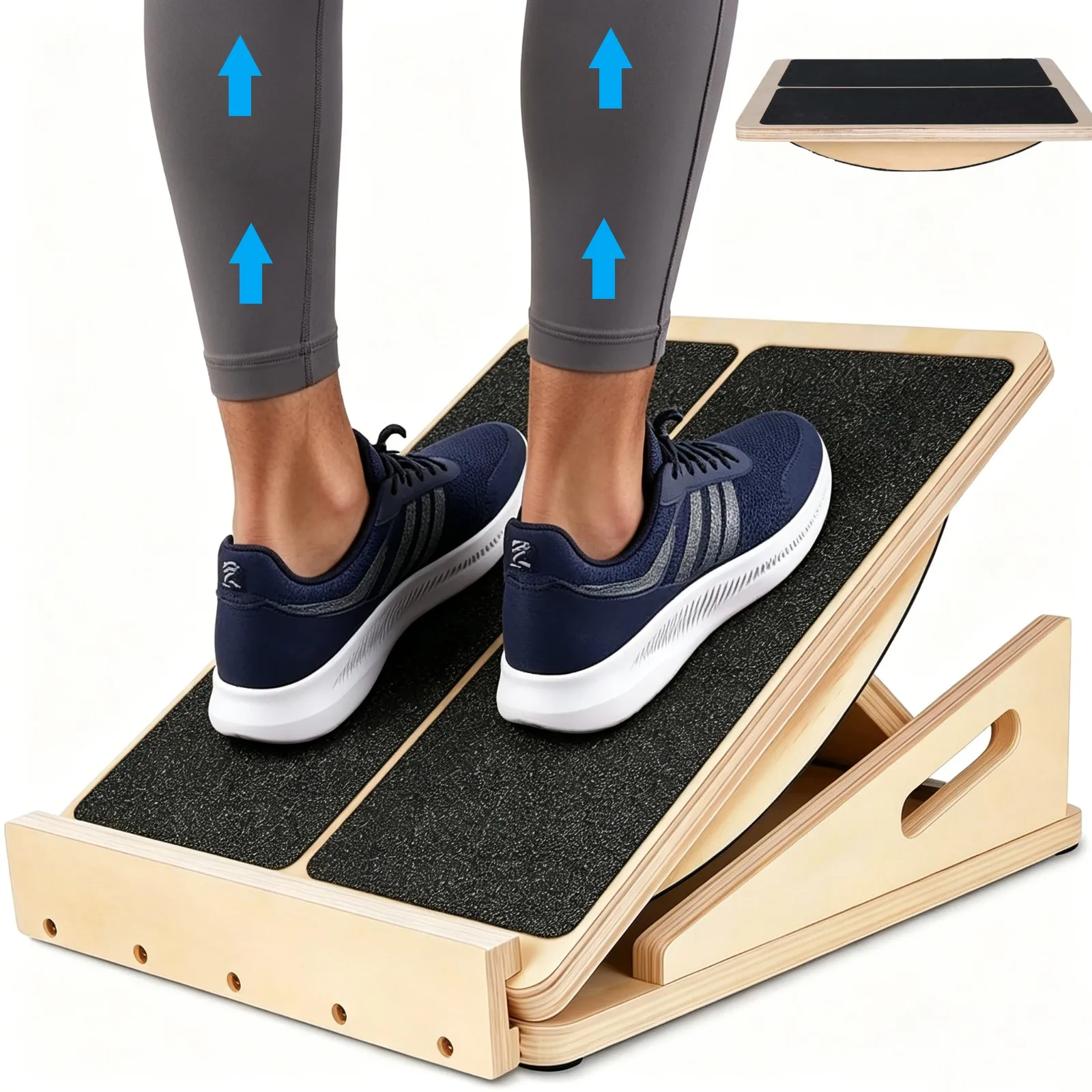 Planche inclinée pour étirement des mollets et des chevilles, planche d'équilibre pour chevilles, renforceur de pieds, exercice de physiothérapie, correcteur de posture