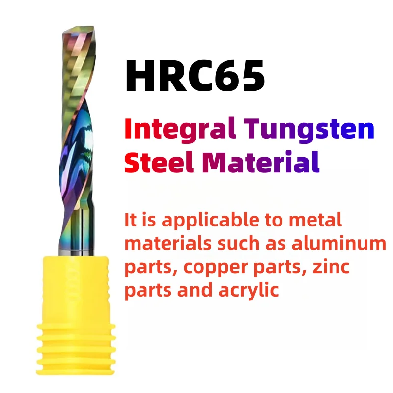 1PCS Milling Cutter 3.175/4/5/6/8mm Shank Single Flute CNC Router Bit UP Cut Spiral Carbide End Mill for Wood MDF Engraving Bit