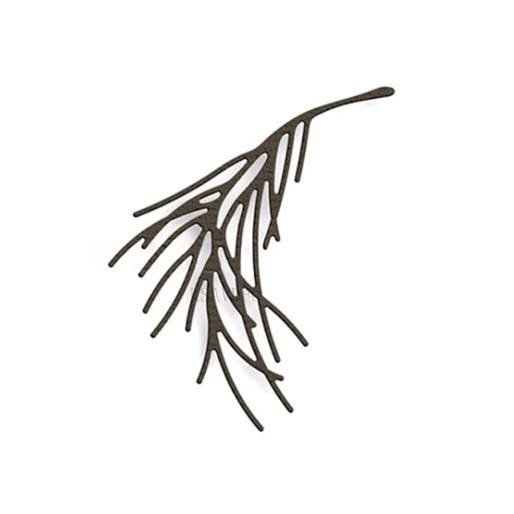 Металлические Вырубные штампы в виде ветвей сосновой древесины для изготовления карт, набор для тиснения бумаги, наборы для высечки, альбом 2024, новые трафареты для скрапбукинга