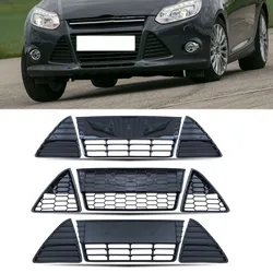Car Front Bumper Lower Grille Racing Grille Grills Honeycomb Glossy Matte Black Mesh For Ford Focus 2012 2013 2014