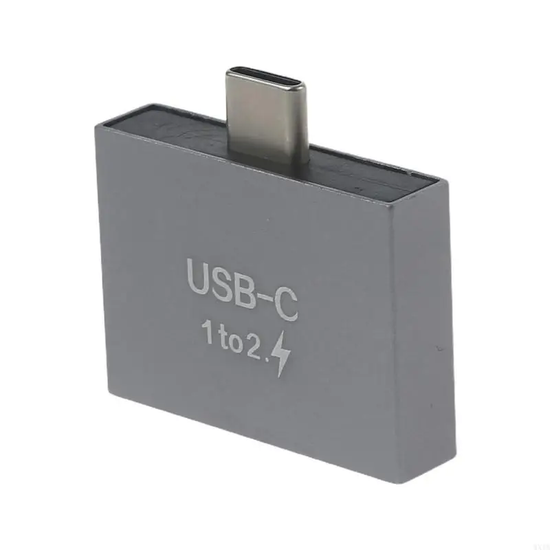 2 in 1 Type C USB3.0 Hub Docking Station 1 Male USB C, 2x USB Female 10Gbps Splitter HDD for Laptop Computer