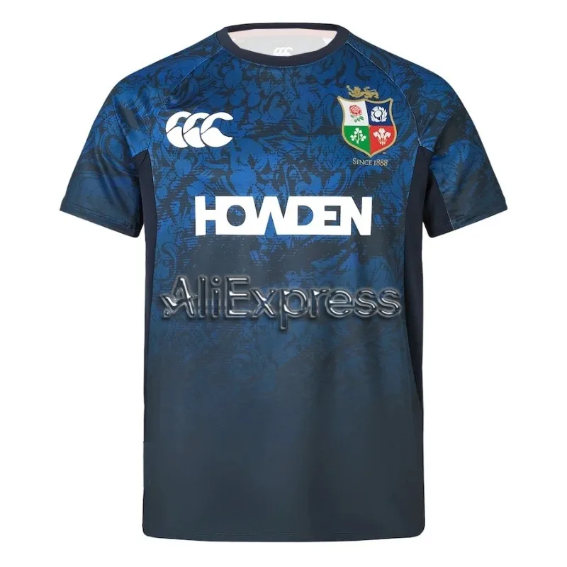 

British Irish Men's and Women's Rugby T-shirts, New Team Printed T-shirts, Quick Drying Comfortable Sportswear