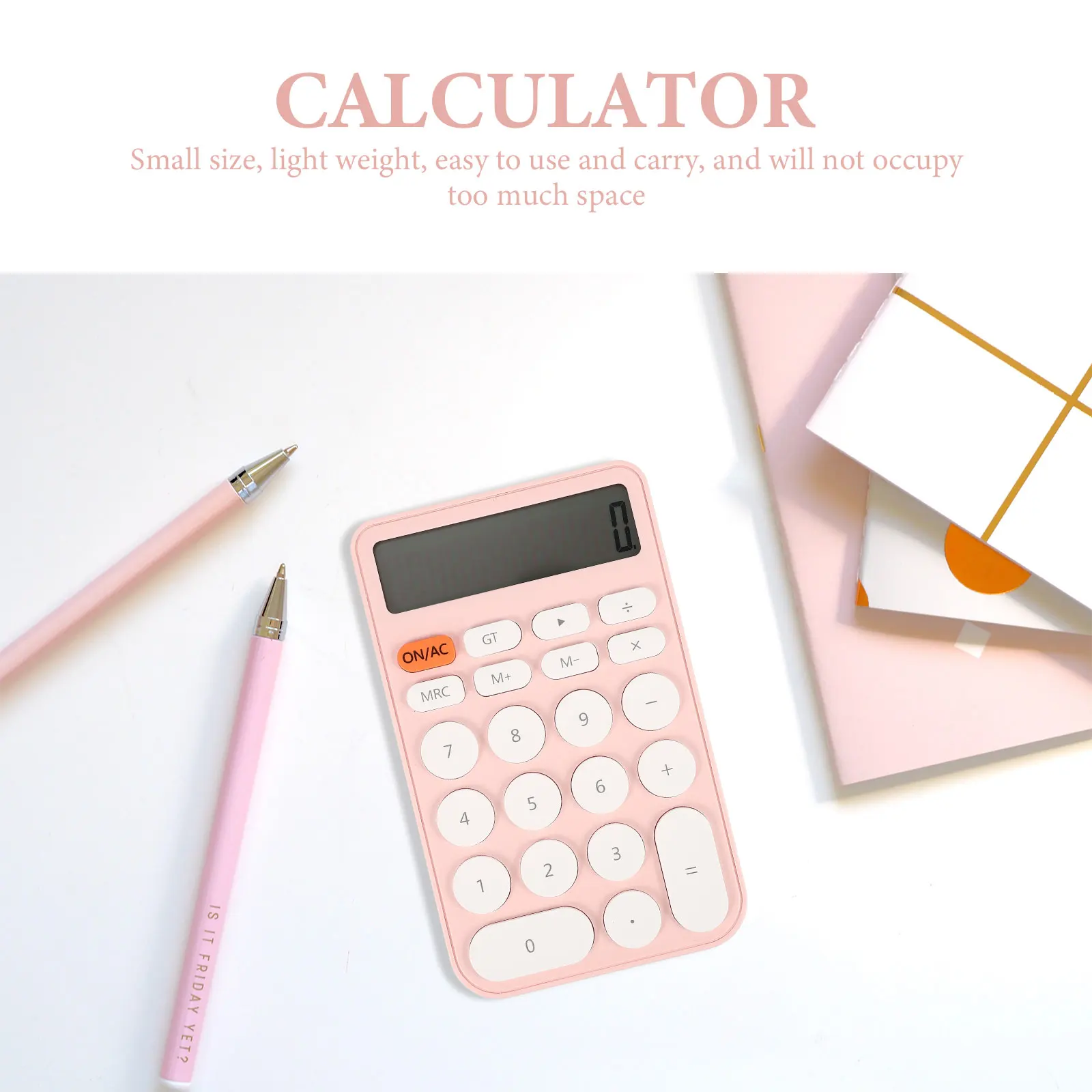 

Function Calculator Pocket Size Plastic Material Power Saving Student Decor Lovely Kids Colored Calculator Portable