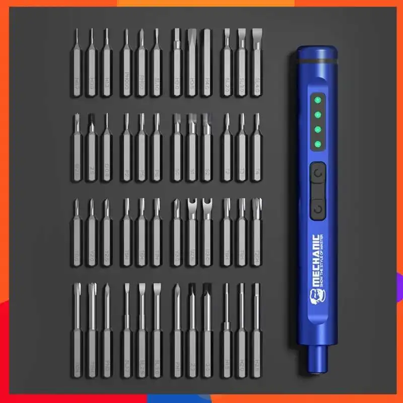 

MECHANIC Electric Screwdriver ES480 48 in 1 Set for iPhone Mobile Phone Camera Watch Host Repair Disassembly Tools Kit