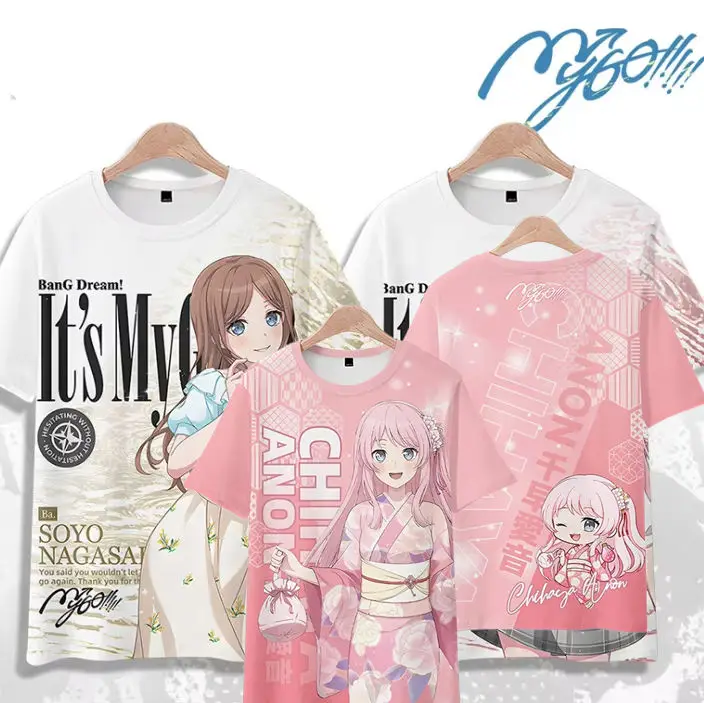 

Anime BanG Dream! It's MyGO 3D Printed T-shirt Men Women Fashion Casual Oversized Short Sleeve Tops Tees Kids Girls Clothing New