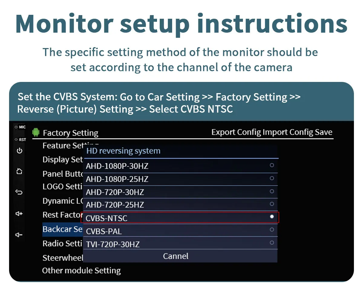 CVBS Fahrzeug-Rückfahrkamera für Mercedes Benz CLK W209 W219 W211 Wasserdichte Nachtsicht-Rückfahrkamera – Detail 2